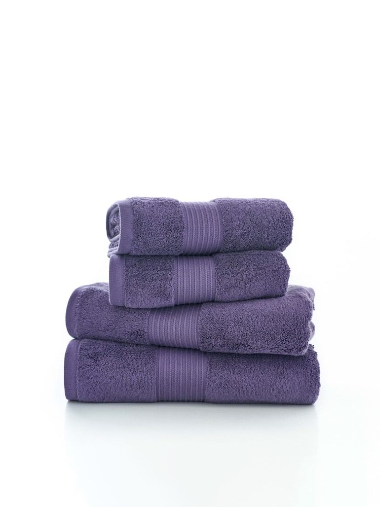 Deyongs Purple Bliss Supersoft 100% Cotton Towel - Image 2 of 2 Deyongs Purple Bliss Supersoft 100% Cotton Towel - Image 2 of 2
