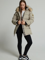 Zavetti Canada Cream Fiorella Puffer Parka Jacket - Image 2 of 6