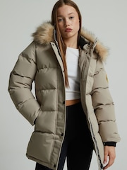 Zavetti Canada Cream Fiorella Puffer Parka Jacket - Image 5 of 6