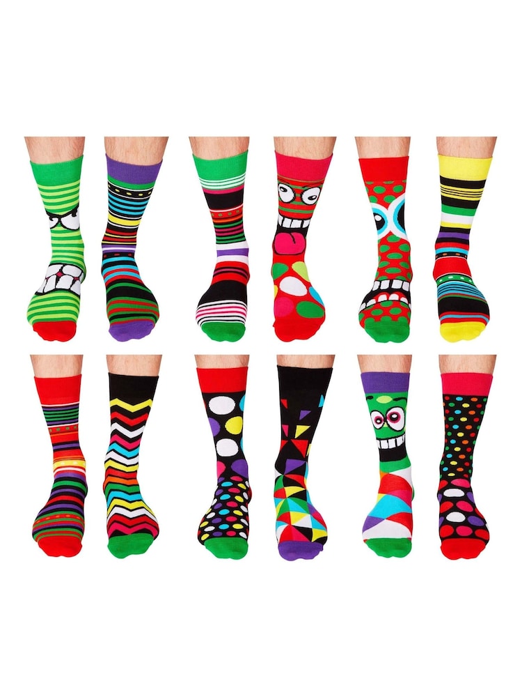 United Odd Socks – Weihnachts-Adventskalender Socken, 12 Days Of Oddsocks - Bild 2 von 3
