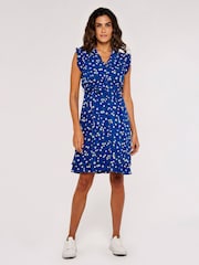 Apricot Blue Scattered Daisy Ditsy Dress - Image 3 of 4