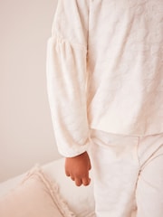 Ecru Cream Animal Cosy Fleece Pyjamas (3-16yrs) - Image 6 of 10