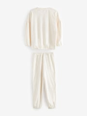 Ecru Cream Animal Cosy Fleece Pyjamas (3-16yrs) - Image 8 of 10