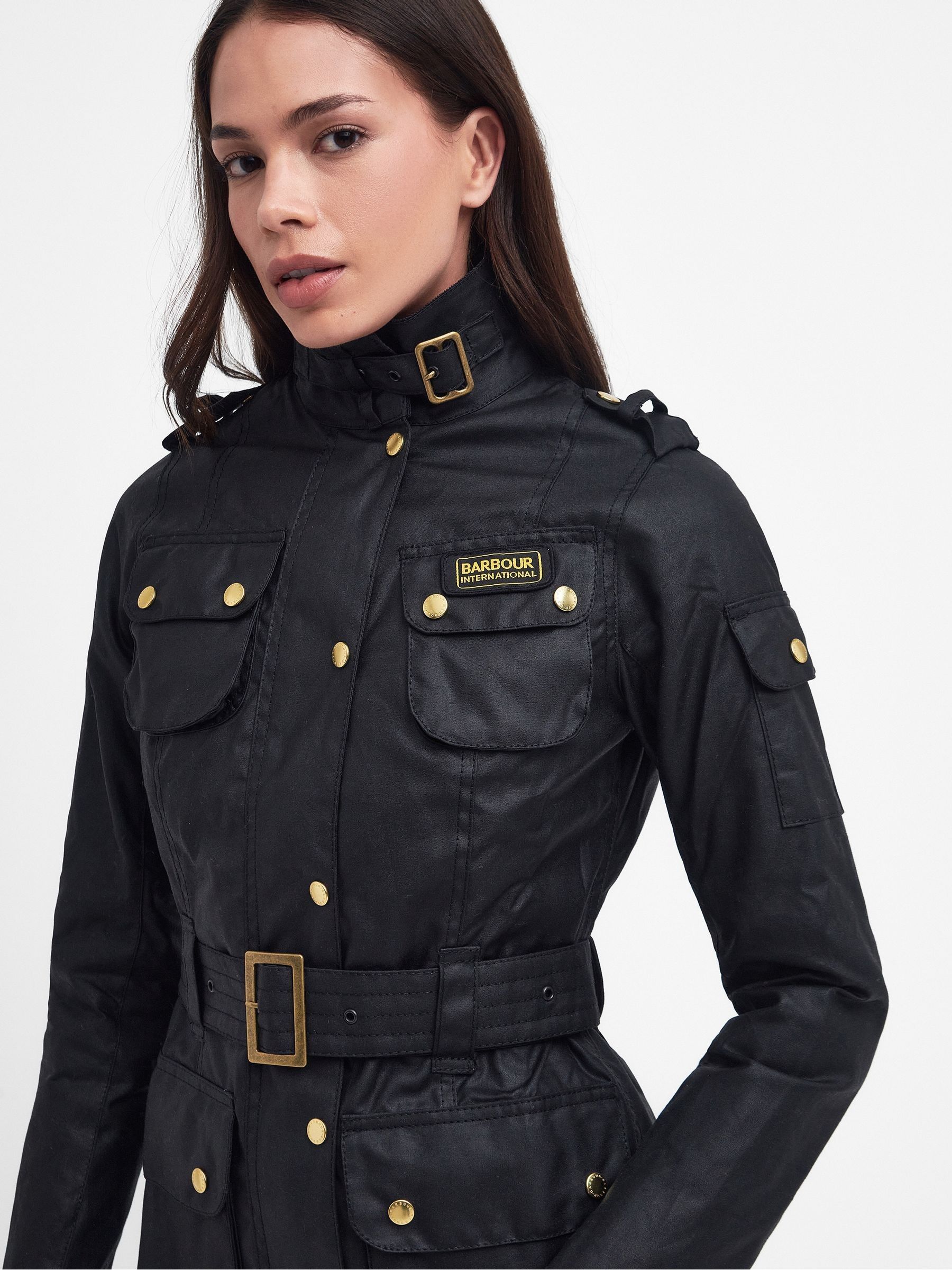 Kaufen Sie Barbour International gewachste Iconic Bikerjacke bei