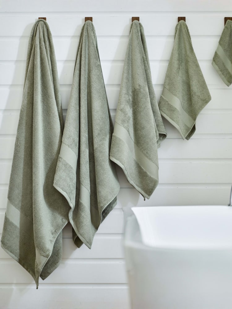 Deyongs Sage Egyptian Cotton Embrace Towel - Image 2 of 4 Deyongs Sage Egyptian Cotton Embrace Towel - Image 2 of 4