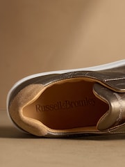 Russell & Bromley Metallic Park Up Laceless Flatform Trainers - Image 5 of 7