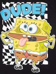 Vanilla Underground Black 100% Cotton Spongebob Dude T-Shirt - Image 5 of 6