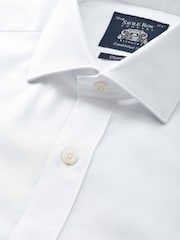 Savile Row Company Klasična pamučna žakardna svečana košulja sa jednom manžetnom - Slika 2 od 3