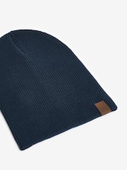 Siva/mornarsko modra - Komplet 2 kap beanie (3 mesecev-10 let) - Slika 2 iz 3