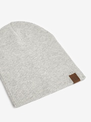 Siva/mornarsko modra - Komplet 2 kap beanie (3 mesecev-10 let) - Slika 3 iz 3