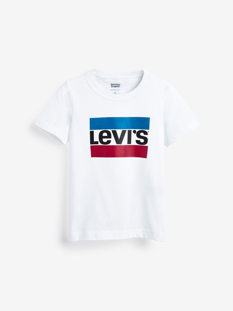 Levi's® White Kids Sports Logo 100% Cotton T-Shirt - Image 2 of 4