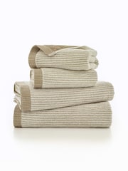 The Lyndon Company Natural Willow Weave Stripe Towel - Image 2 of 2