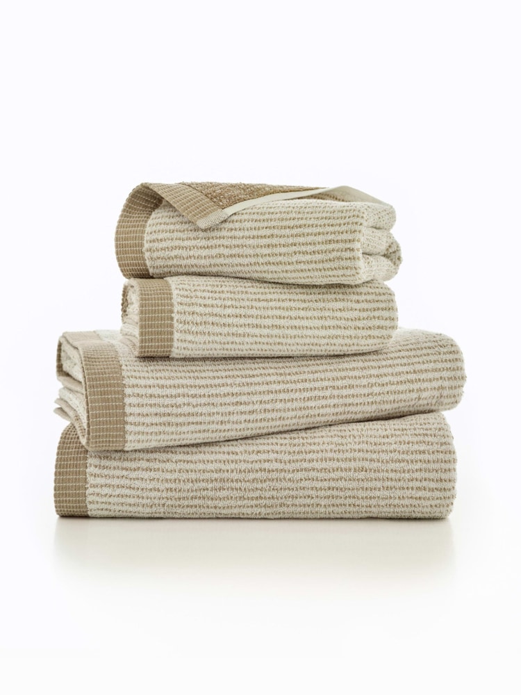 The Lyndon Company Natural Willow Weave Stripe Towel - Image 2 of 2 The Lyndon Company Natural Willow Weave Stripe Towel - Image 2 of 2