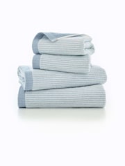 The Lyndon Company Blue Willow Weave Stripe Towel - Image 2 of 2