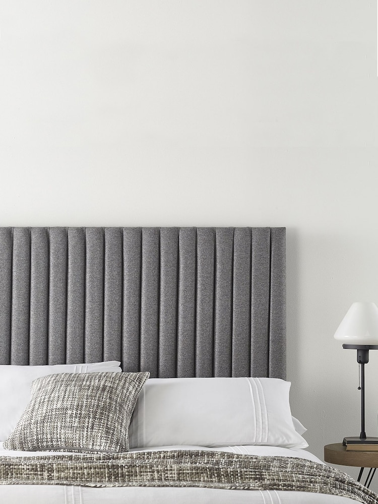 Catherine Lansfield Grey Headboard - Image 1 of 3