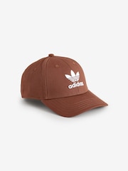 adidas Originals Brown Trefoil 100% Cotton Baseball Cap - Image 1 of 5