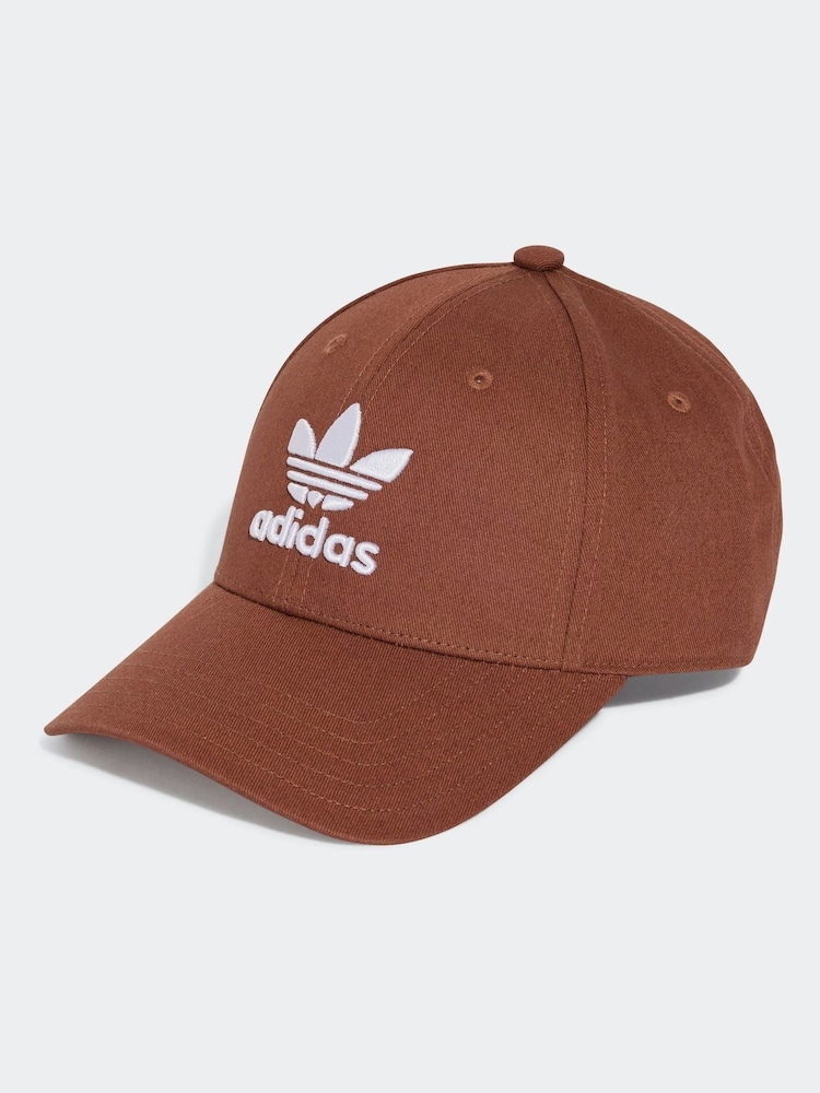 adidas Originals Brown Trefoil 100% Cotton Baseball Cap - Image 2 of 5