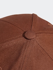 adidas Originals Brown Trefoil 100% Cotton Baseball Cap - Image 5 of 5