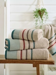 Deyongs Woodland Portland Stripe Supersoft Towel - Image 1 of 2