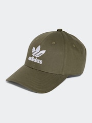 adidas Originals Green Trefoil Baseball 100% Cotton Cap - Image 1 of 4