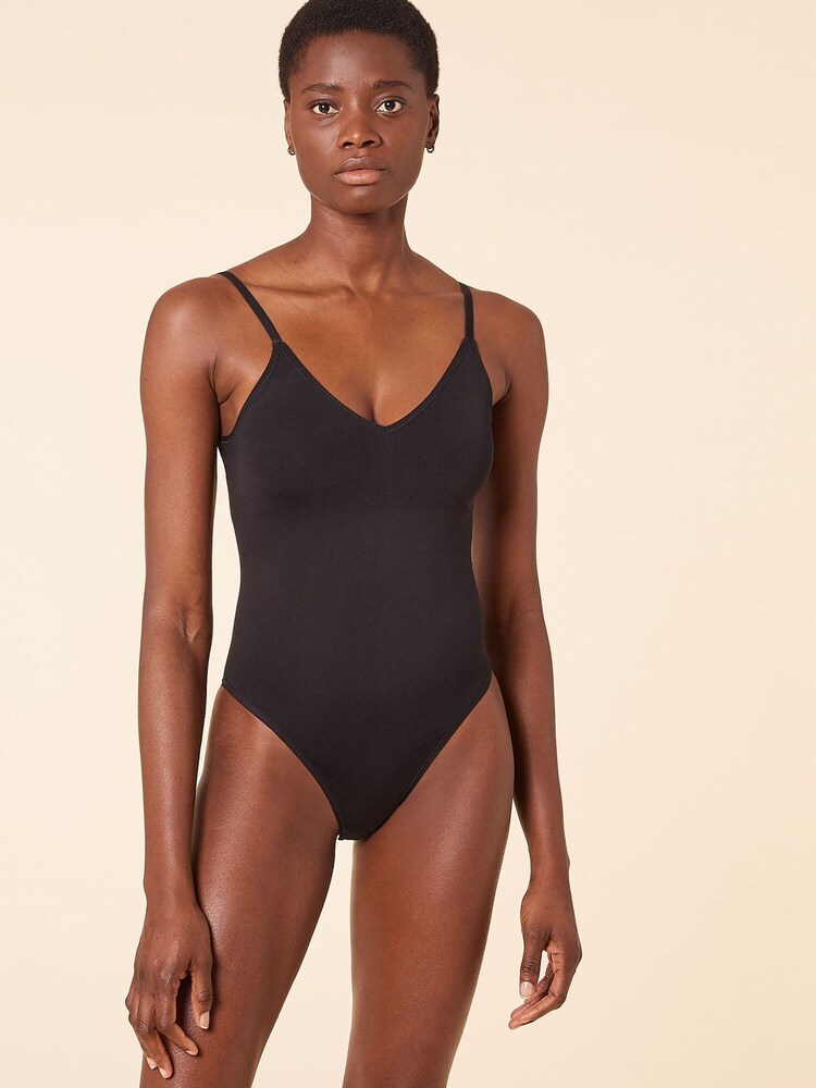 ETAM Power By Etam Medium Control Black Bodysuit - Image 1 of 4 ETAM Power By Etam Medium Control Black Bodysuit - Image 1 of 4