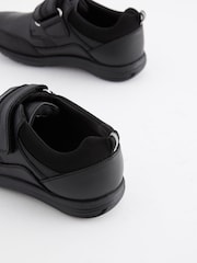 Black Standard Fit (F) School Leather Single Strap Shoes - Image 5 of 7