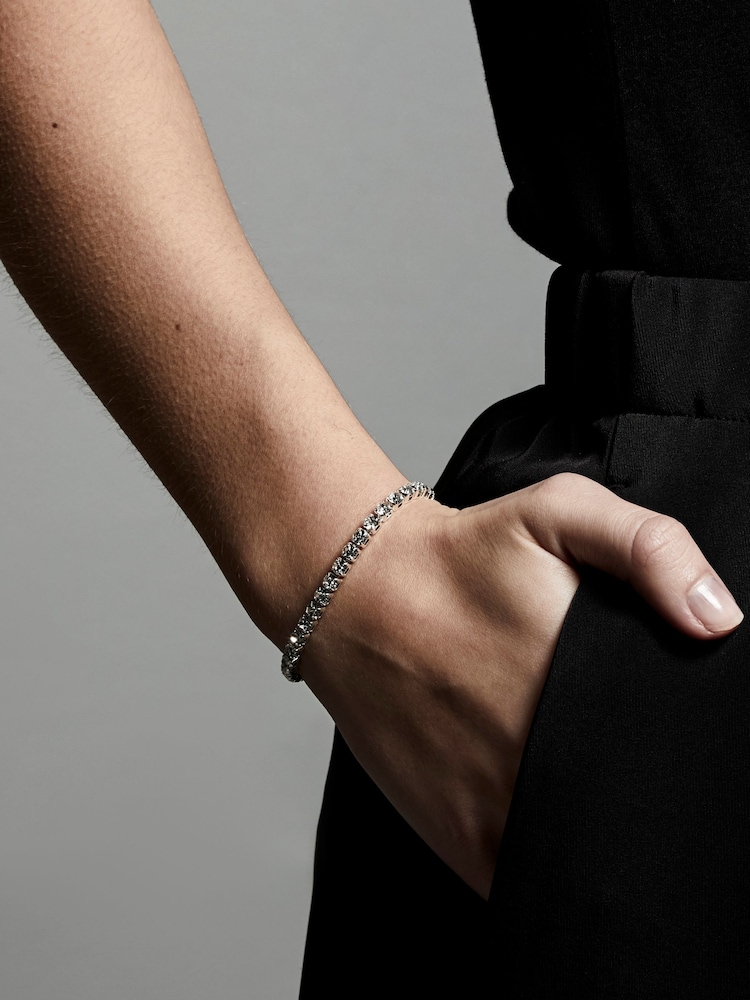 PILGRIM Silver Lucia Plated Crystal Bracelet - Image 3 of 3