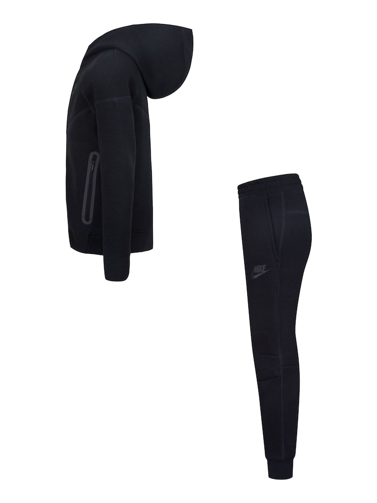 Nike Black Little Kids Tech Fleece Set - Image 3 of 7