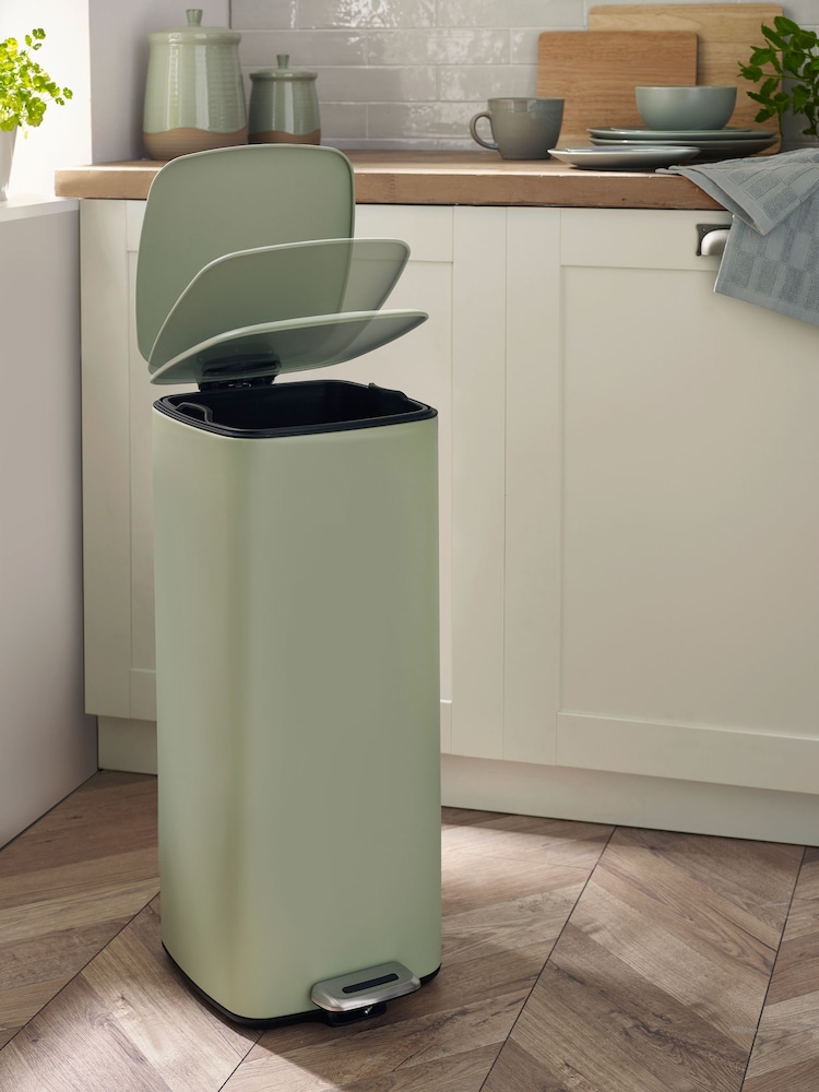 Cubo de basura de 30 l con pedal y cierre amortiguado - Imagen 2 de 5