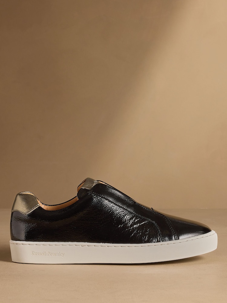 Brevet noir - Baskets sans lacets Russell & Bromley Pear - Image 2 de 7 Brevet noir - Baskets sans lacets Russell & Bromley Pear - Image 2 de 7