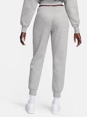 Gris oscuro jaspeado - Pantalones deportivos de polar de tiro medio Phoenix de Nike - Imagen 3 de 9