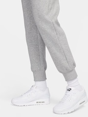 Gris oscuro jaspeado - Pantalones deportivos de polar de tiro medio Phoenix de Nike - Imagen 5 de 9