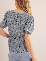 Blau - Boden Wickeloberteil mit elastischer Taille - Bild 2 von 5
