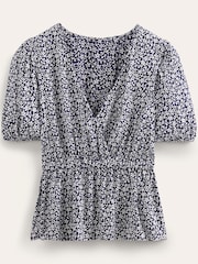 Blau - Boden Wickeloberteil mit elastischer Taille - Bild 5 von 5