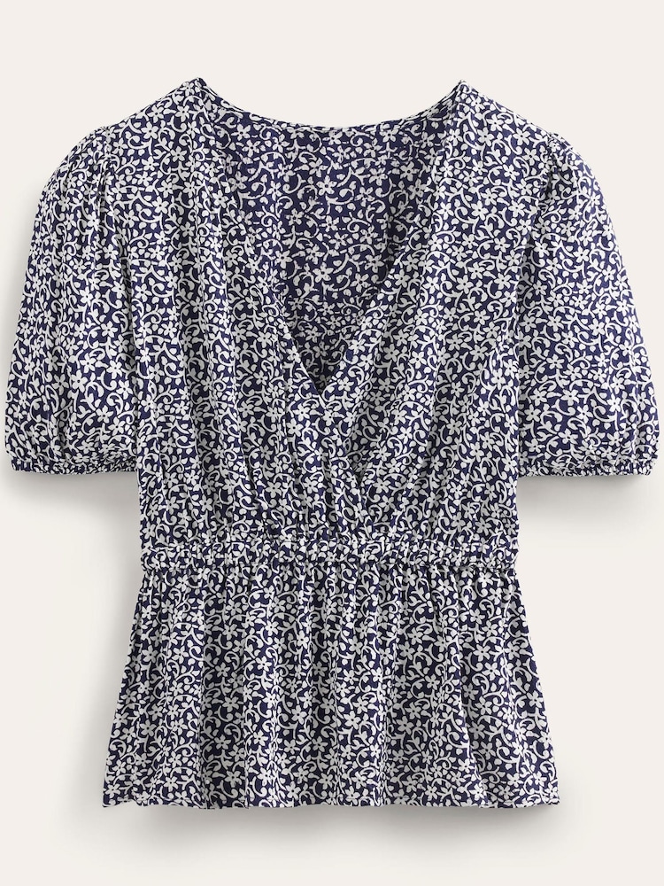 Blau - Boden Wickeloberteil mit elastischer Taille - Bild 5 von 5