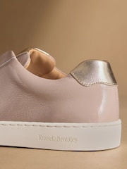 Taupe Patent - Baskets sans lacets Russell & Bromley Pear - Image 6 de 7
