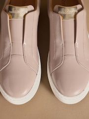 Taupe Patent - Baskets sans lacets Russell & Bromley Pear - Image 7 de 7