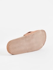 Pink Suede Bow Sliders - Image 6 of 8