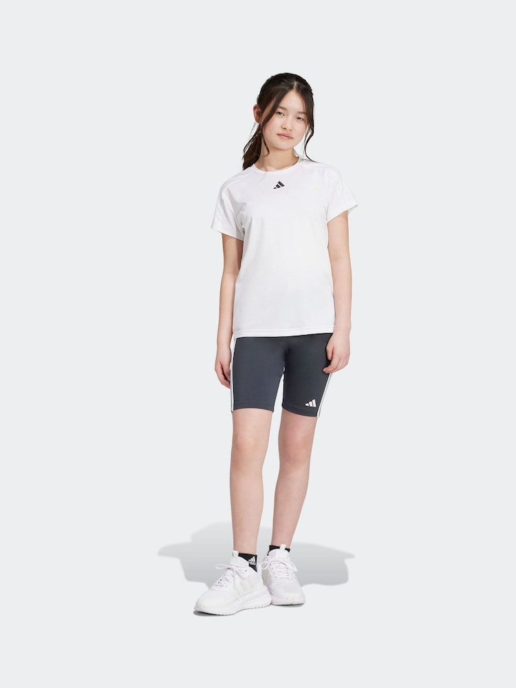 adidas White Kids Train Essentials T-Shirt and Shorts Set - Image 1 of 13