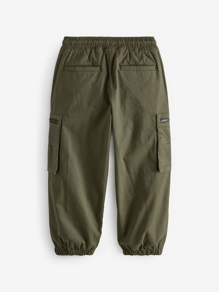 Kaki zelena - Unlimited Pocket Detail kargo hlače (z žepi na hlačnicah) (3-16yrs) - Slika 2 iz 3