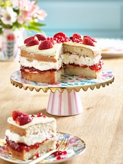 Lucy Tiffney Floral Scallop Edge Cake Stand - Image 1 of 5
