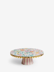 Lucy Tiffney Floral Scallop Edge Cake Stand - Image 4 of 5