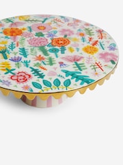 Lucy Tiffney Floral Scallop Edge Cake Stand - Image 5 of 5