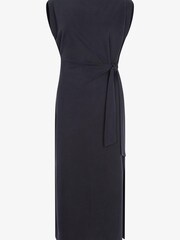 Mint Velvet Grey Tie Side Midi Dress - Image 6 of 7