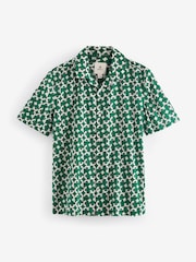 Green Geo Print Short Sleeve Shirt - Image 5 of 7