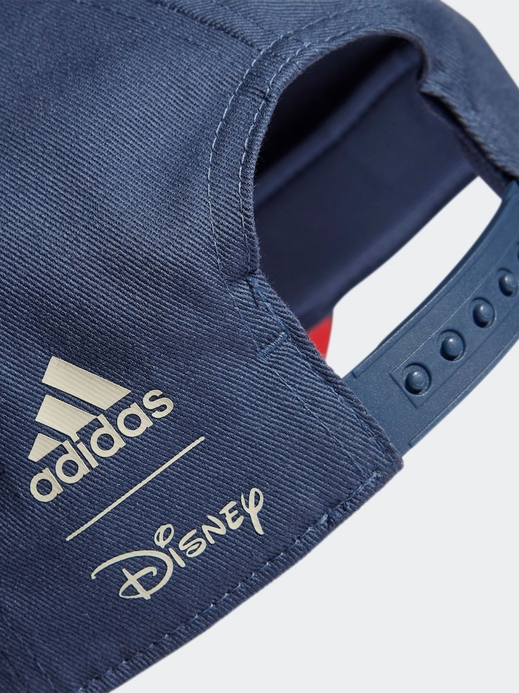 adidas Navy/White 100% Cotton Disney Mickey Mouse Cap - Image 4 of 5