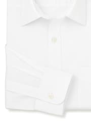 Savile Row Company Classic Fit Cotton Dobby Classic Fit Single Cuff Formal Shirt - Obrázek 2 z 3