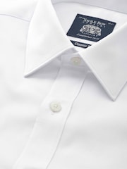 Savile Row Company Classic Fit Cotton Dobby Classic Fit Single Cuff Formal Shirt - Obrázek 3 z 3