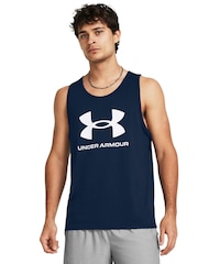 Under Armour Blue/White Sportstyle Logo Vest - Image 1 of 4
