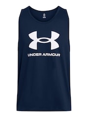 Under Armour Blue/White Sportstyle Logo Vest - Image 3 of 4